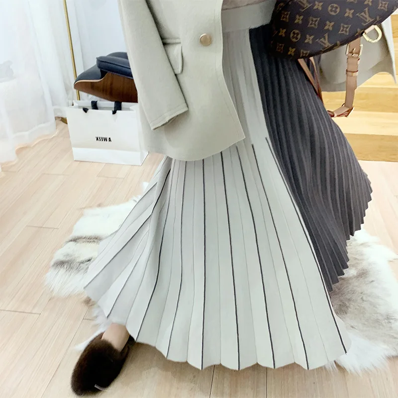 Женская шифоновая юбка зима и осень 2109 Повседневная Универсальная