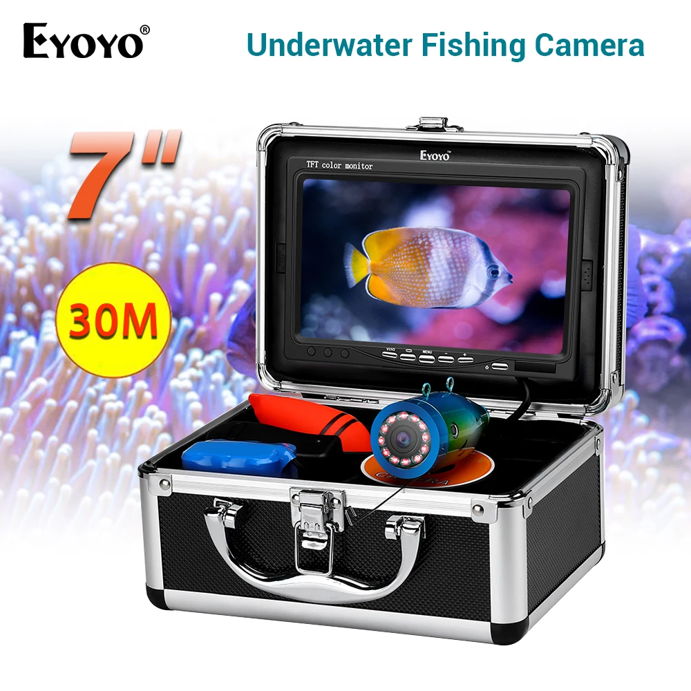 Eyoyo CR110 7 оригинальный 15 м 6400 мА ч для подводной охоты Камера Рыболокаторы