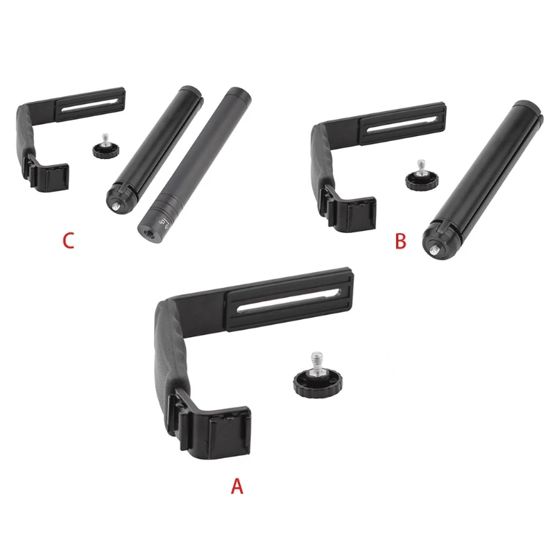 

Handheld Stabilizer Bracket Expansion Bracket Holder L-Type Handheld Holder Handle Grip for DJI Osmo Mobile 4/OM4/Osmo Mobile 3