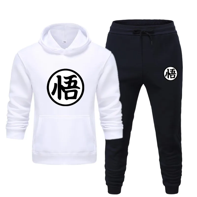 

Winter 2Piece Hoodies Suits Men Fleece Red Hoodie Black Brand Pants Casual Jogger Sportswear Tracksuit Sweatshirt Woman pullover