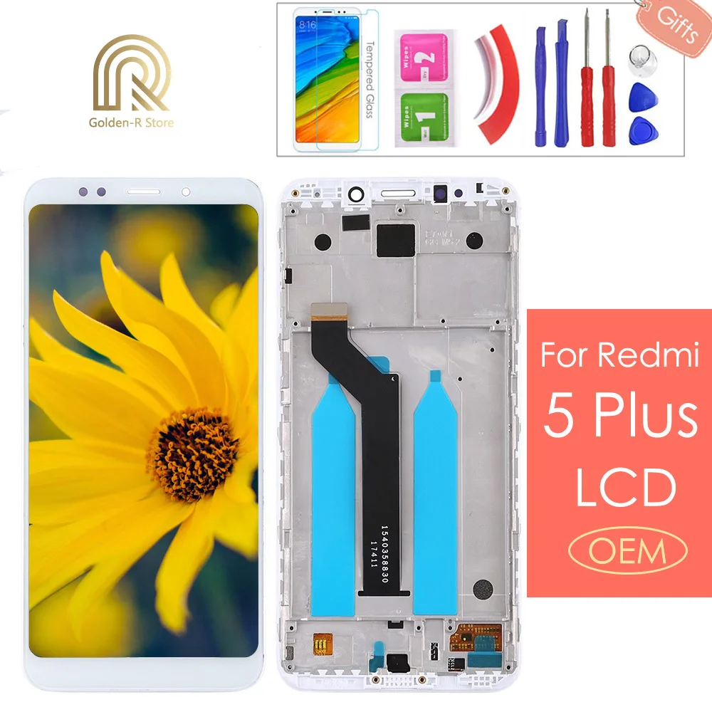 ЖК дисплей качества AAA 5 99 дюйма с рамкой для Xiaomi Redmi Plus сменный экран 10 сенсорный +