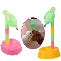 adjustabl pet dog automatic water feeders bottle animal food plastic drinking dispenser rabbit hamster feeding bowl dish