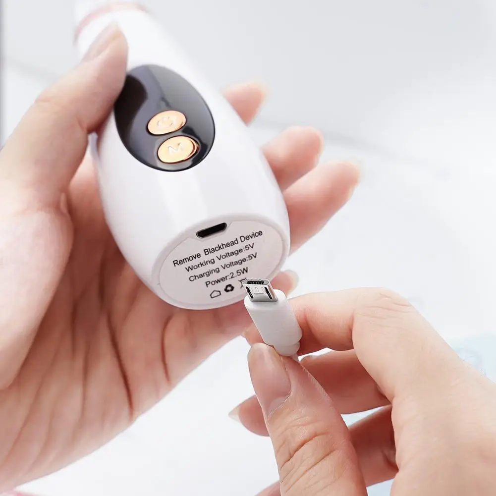 1Pcs USB Cleanerlackhead Remover Face Pore Vacuum Cleaner Suction Care Tools Removal Pimple Skin Acne Va D1T2 | Красота и здоровье