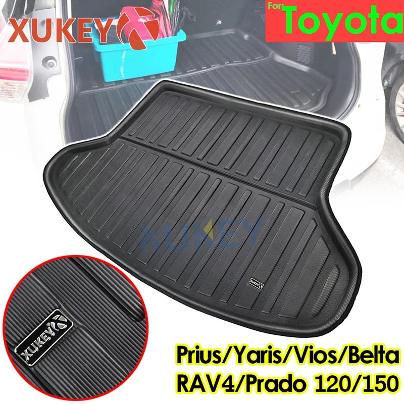 XUKEY для Toyota Prius Yaris Vios Belta RAV4 RAV 4 Land Cruiser Prado J120 J150 коврик багажника|Автомобильные