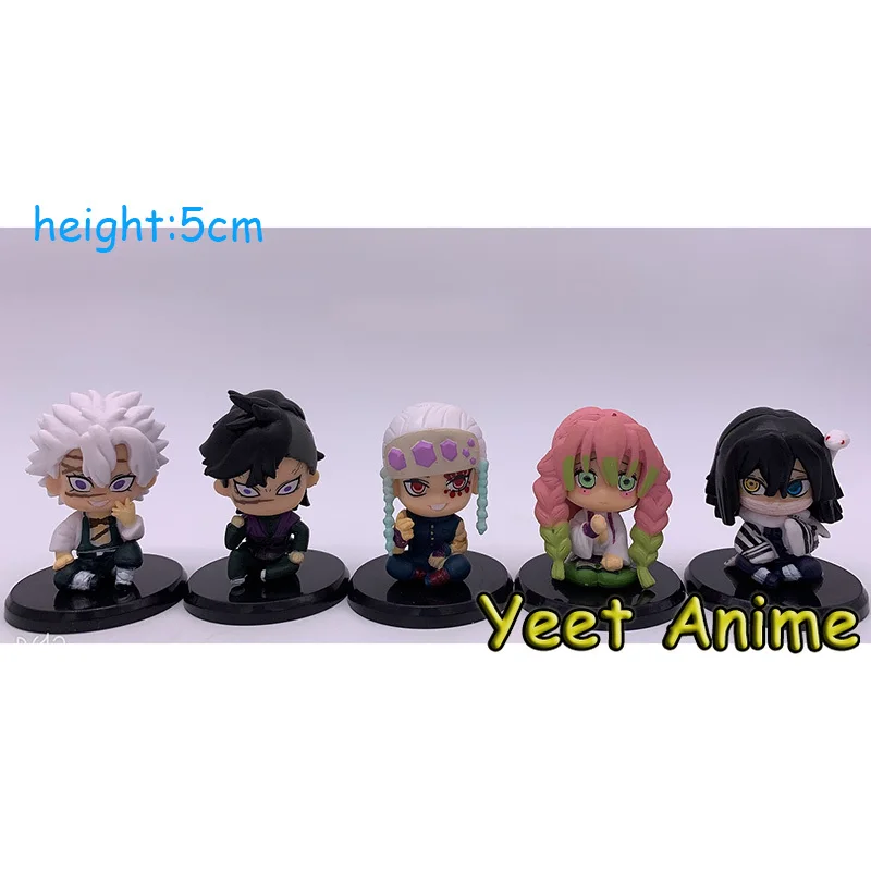 

Anime Figure Demon Slayer Part 3, 5 Sitting Positions, Pocket Figure PVC Action Figure Static Collection Ornament Toys Gifts 5CM