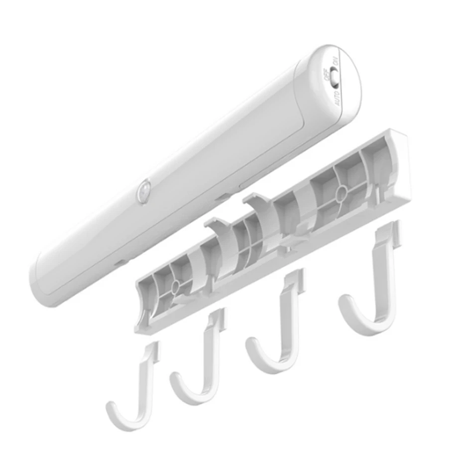 Перезаряжаемый ночсветильник для шкафа лампа с пассивным ИК датчиком движения и