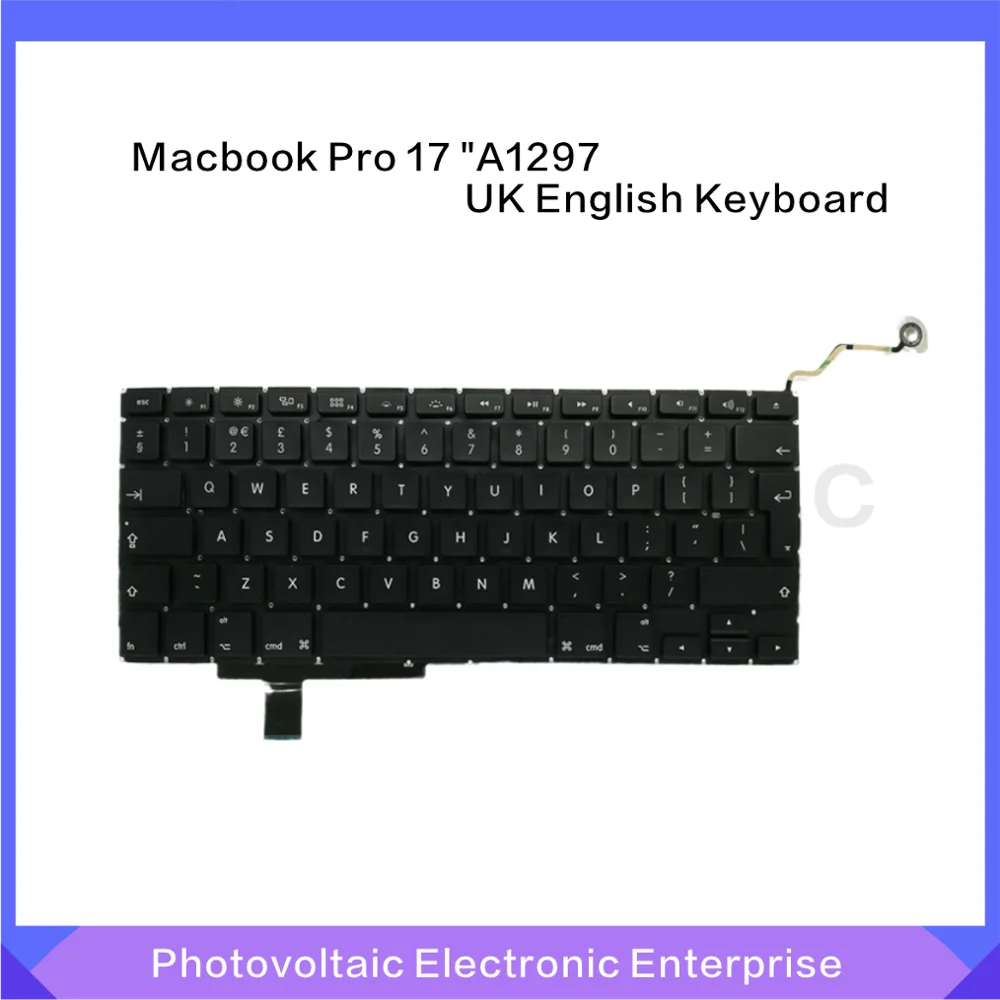 Новая клавиатура A1297 для MacBook Pro 17 дюймов английская 2009 2010 2011 2012 года | Компьютеры и