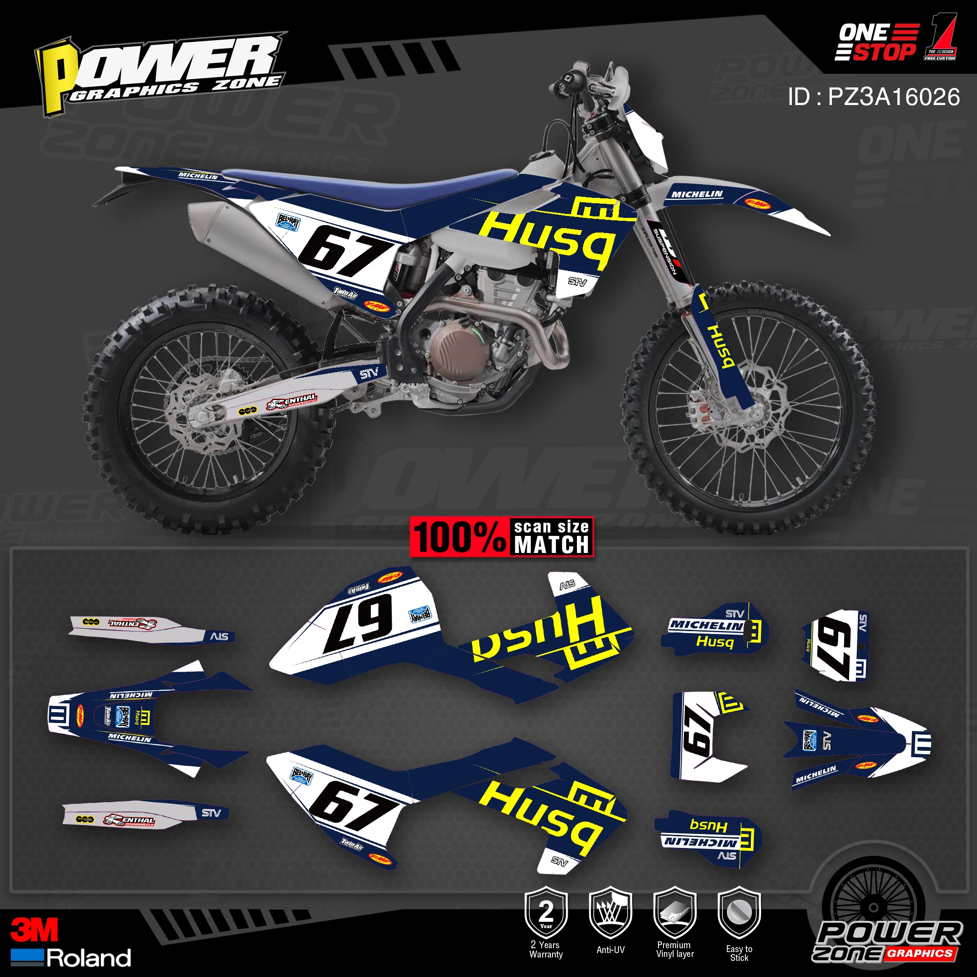 PowerZone пользовательские командные графические наклейки 3M стикер s комплект для