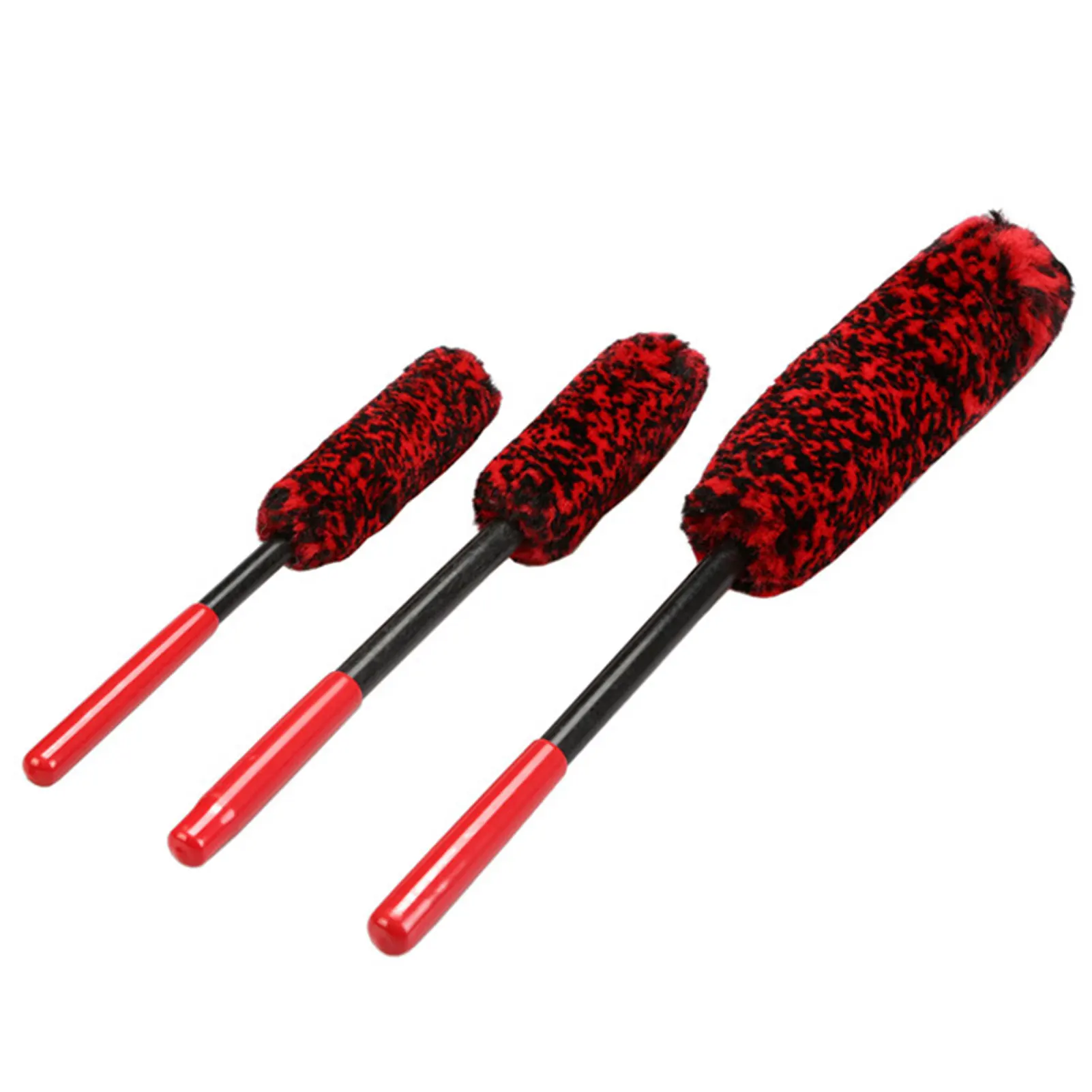 

3pcs/set Vehicle Care Soft Practical Reusable Maintenance Cleaning Tool Multifunctional Car Wheel Brush Ergonomic Bendable