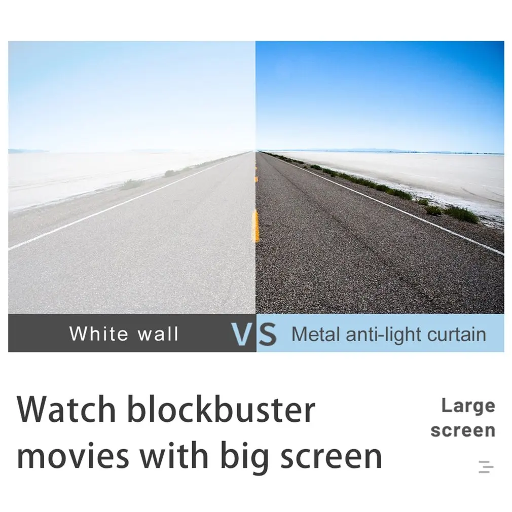 Металлическая занавеска с защитой от света проекционный экран высокой четкости