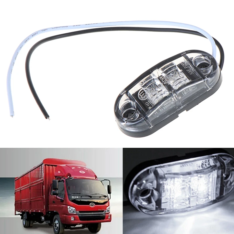 Хит продаж 1 шт. белый 2LED боковой габаритный светильник лампа для автомобиля