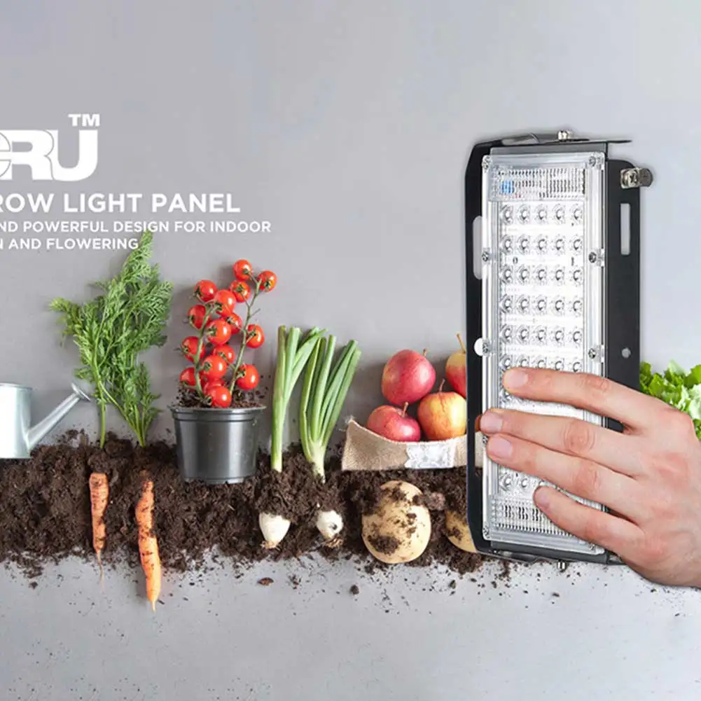 

Solar Full With Lanyard Gardening Tool 110V 220V Indoor Plant LED Grow Light Panel Growing Lamp 50W Equivalent Aluminum