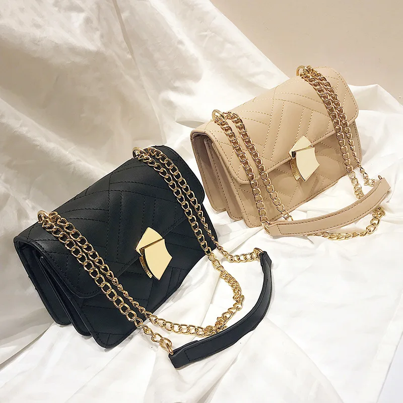 Роскошные сумки женские дизайнерские с золотой-цепочка булавки в 2019 полны
