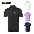 Одежда для гольфа мужская спортивная рубашка с коротким рукавом, дышащая, удобная и быстросохнущая