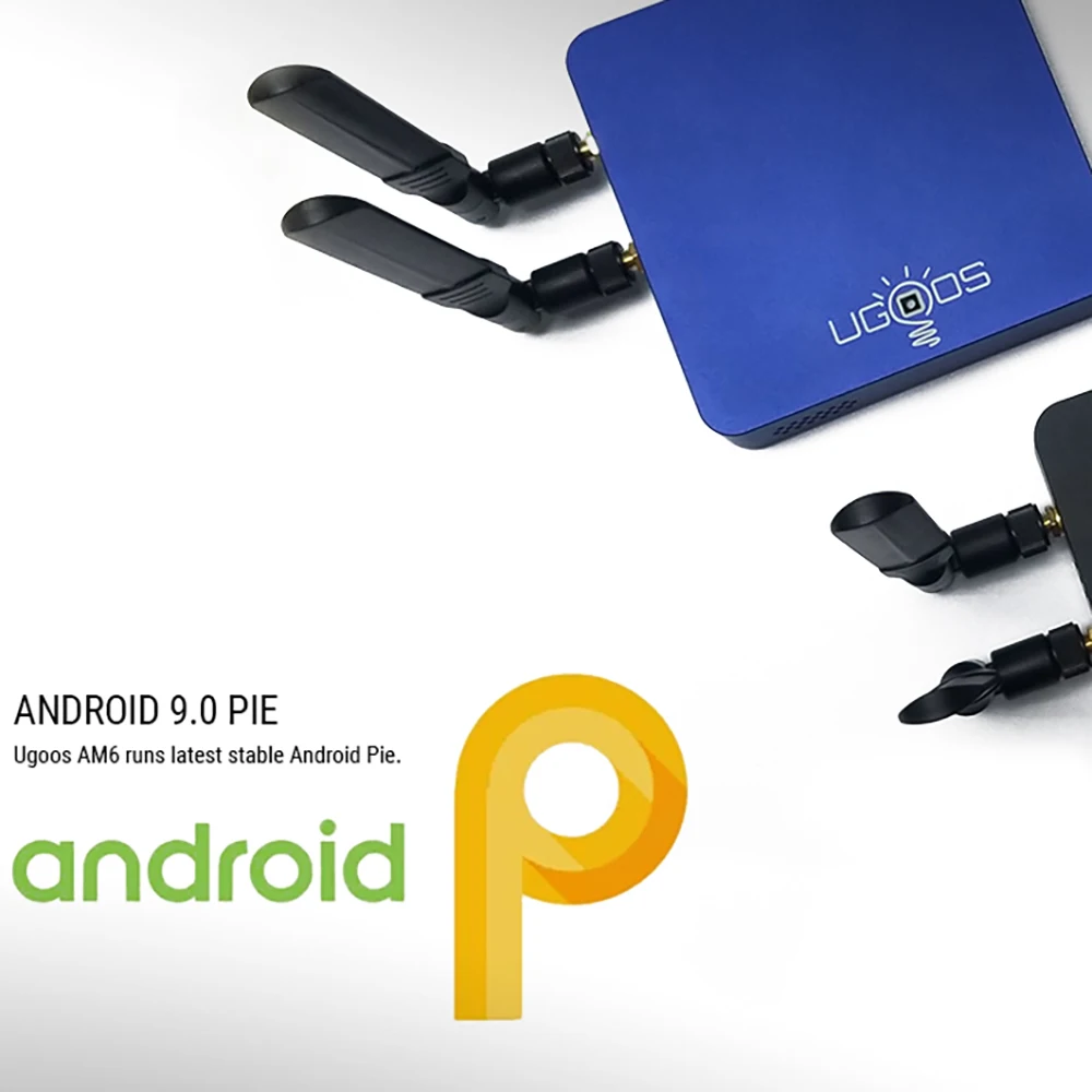 ТВ приставка UGOOS AM6 Android 9 0 умная Amlogic S922X 2 Гб DDR4 16 ПЗУ 4G/5G Wi Fi 1000 м LAN Bluetooth 5 4K HD