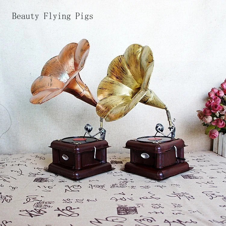 Прямые продажи Новое поступление Классические ретро Граммофон с украшения