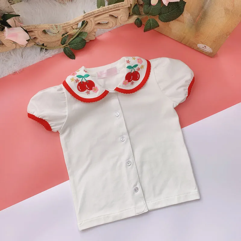 Футболка с короткими рукавами для девочек летняя хлопковая футболка костюм