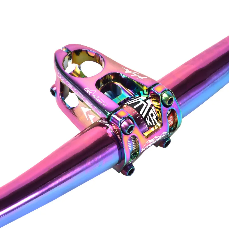 Rainbow MTB Bicycle Handlebar FR XC AM DH downhill Racing Bike Rise handlebar 31.8mm*800mm Mountain Road Colorful | Спорт и