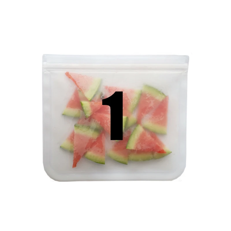 1 Фруктовая растительная пища для хранения Ziplock мешок закуска свежий герметичный контейнер холодильник сумки для хранения герметичная Герметичная сумка - Цвет: 1