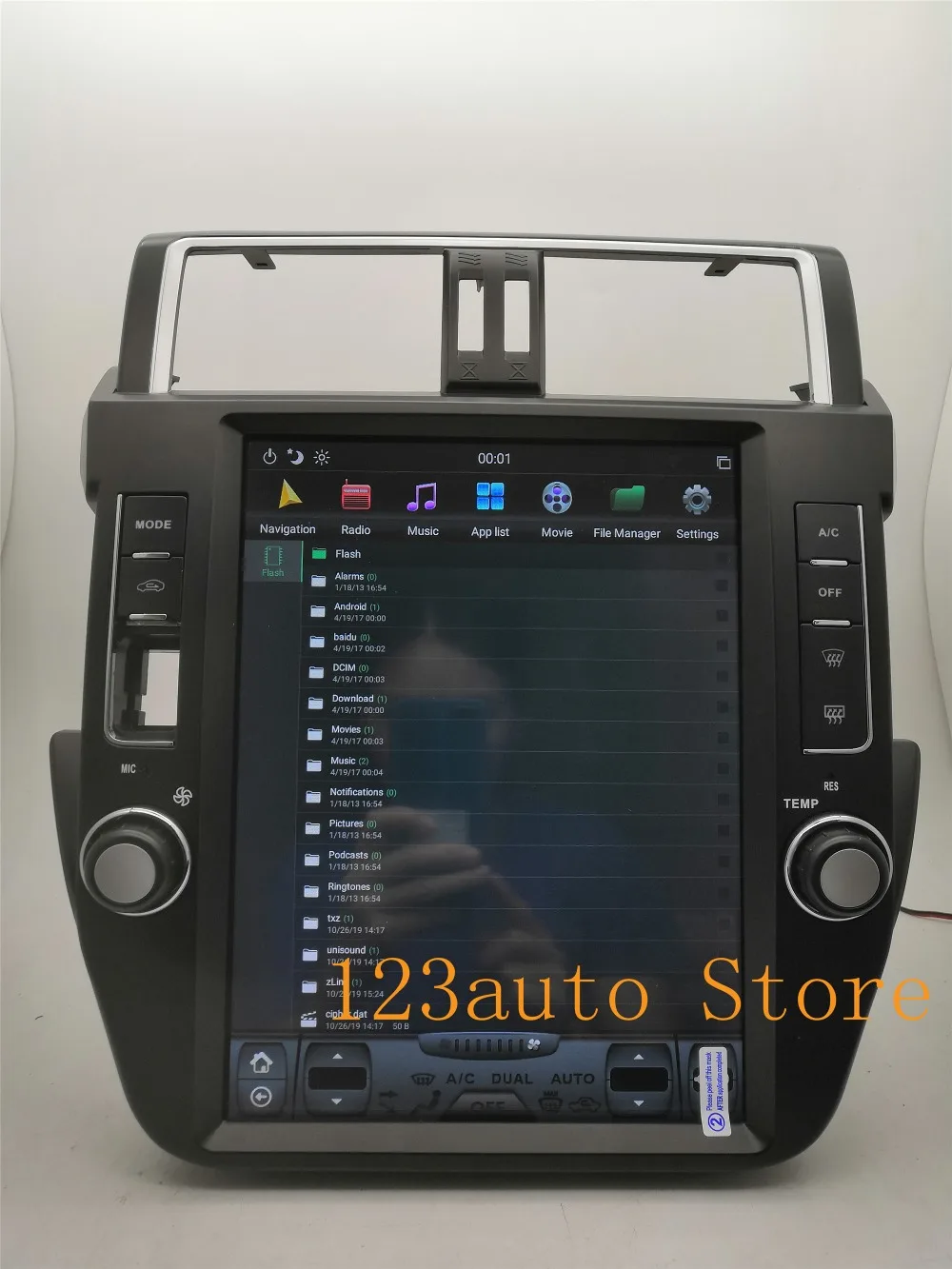 12,1 дюймов вертикальный Tesla стиль Android 8,1 Авто DVD gps PX6 ips для TOYOTA Land Cruiser Prado 150 радио