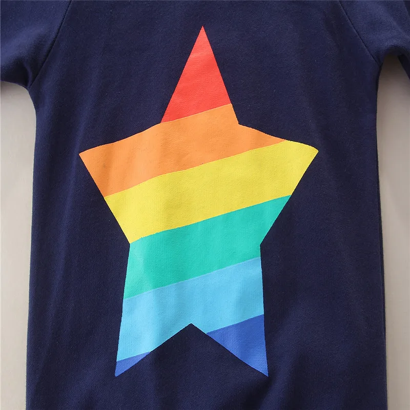 Футболки для мальчиков детская зимняя одежда хлопковая Футболка с мультяшным