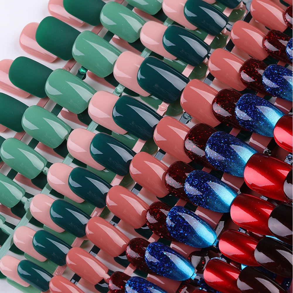 Накладные ногти 24 шт./компл. полное покрытие для французского маникюра