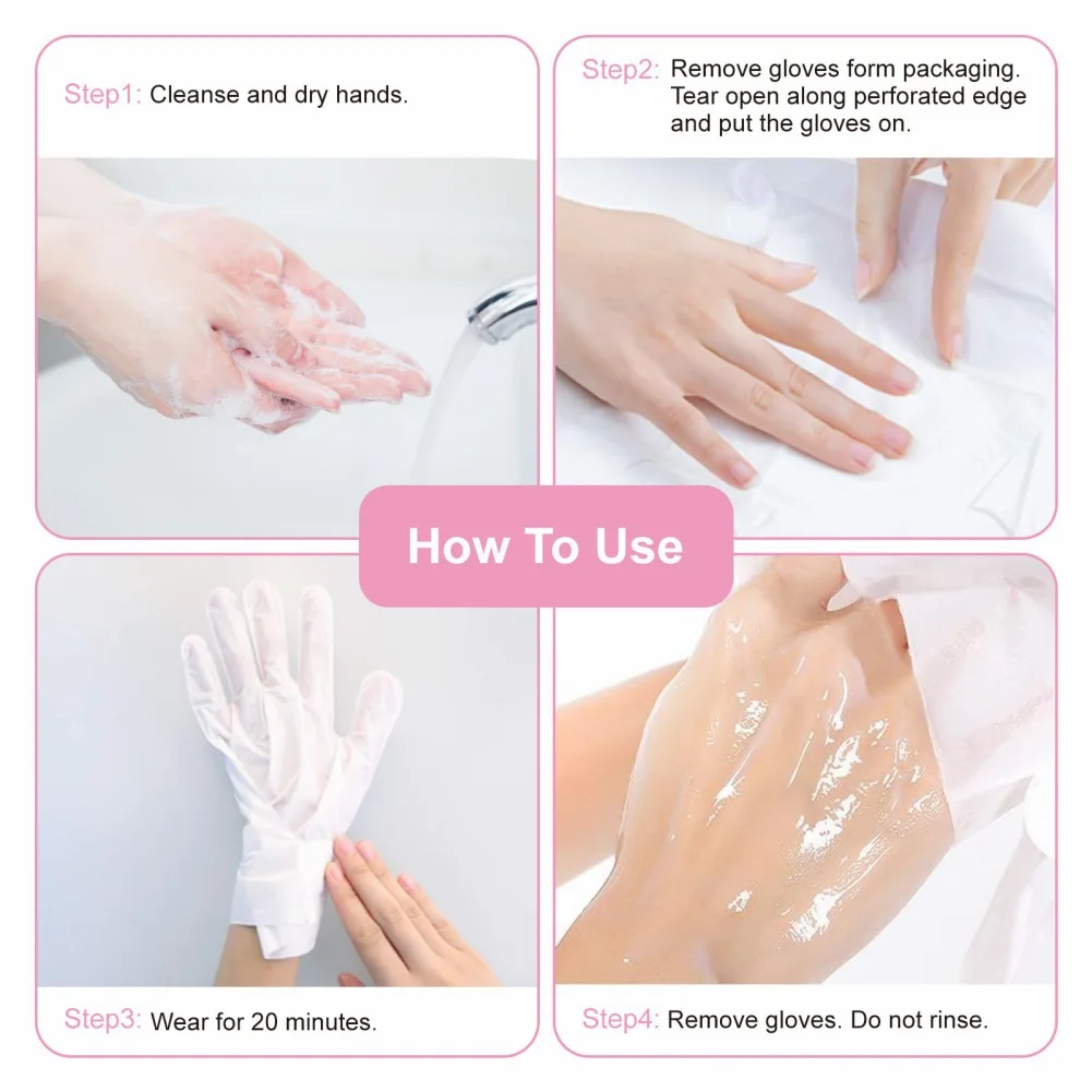 

1 Pair Remove Dead Skin Exfoliating Hand Patches Gloves Moisturizing Hand Mask Spa Gloves Peeling Whitening Hand Care