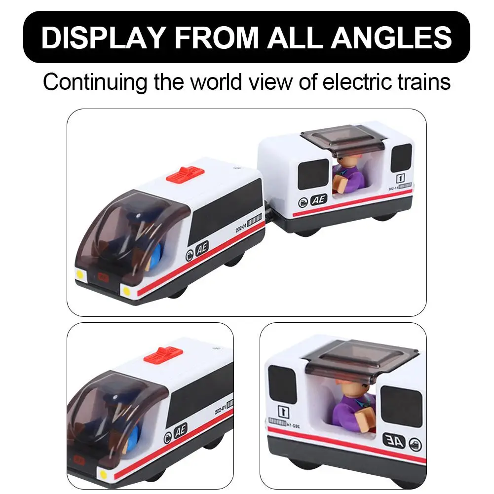 Железнодорожный локомотив электрический маленький поезд с магнитным приводом