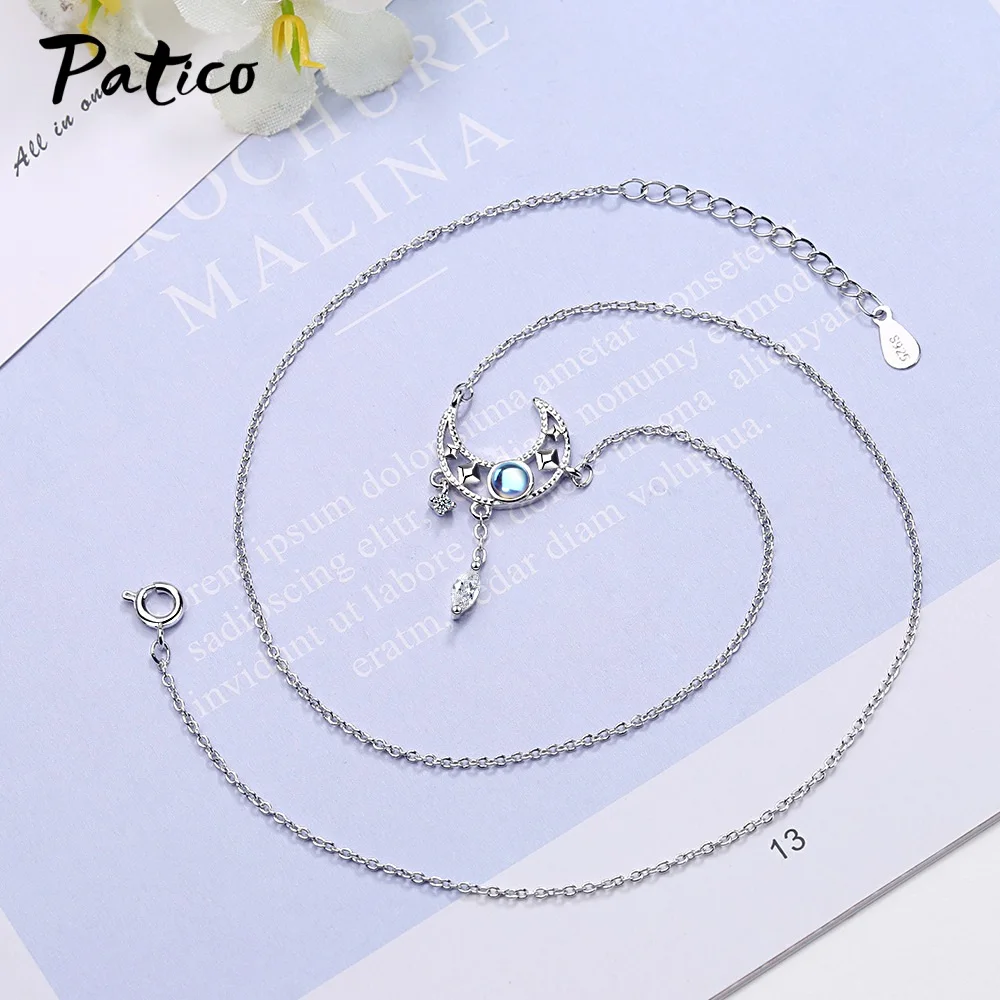 

Simple 925 Sterling Silver Pendant Necklaces Clear Cubic Zirconia Crystal Charm Neckalce For Women Wedding Party Jewelry Bijoux