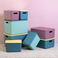 sundries storage boxes with lid snack toys clothes socks panties storage basket household wardrobe organizer clothes plastic box