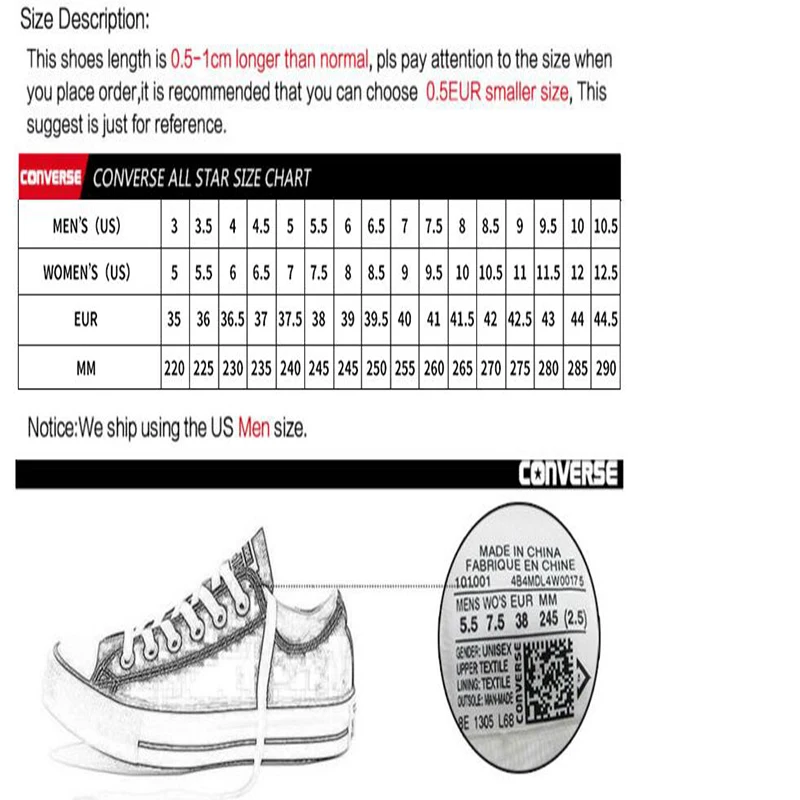 

2021 Converse All-Star Classic CDG PLAY x 1970s Daily Casual High/Low Unisex Shoes High Quality Canvas Skateboard Shoes