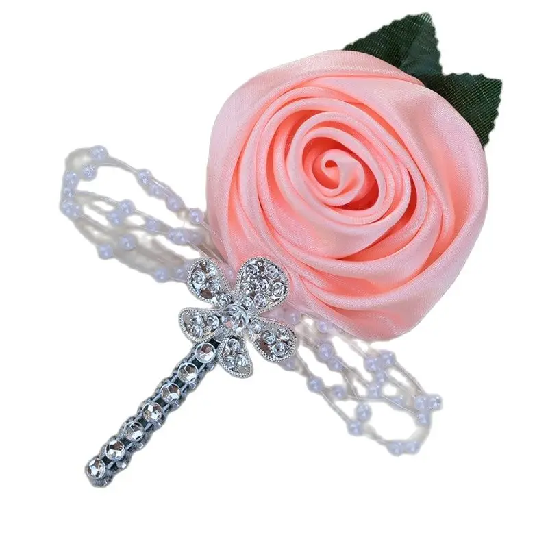 Свадебные корсажи и бутоньерка для жениха роза с булавкой лучший мужской булавка