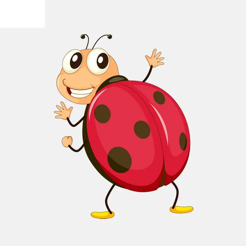 

RuleMyLife 11CM*14.5CM Cartoon Cute Seven-spot Ladybug Decal PVC Motorcycle Car Sticker 11-00832