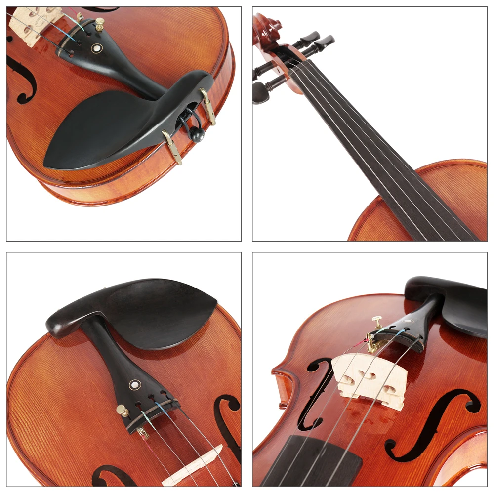 4/4 акустическая Скрипка ель дерево Передняя доска Пламя клен задняя для