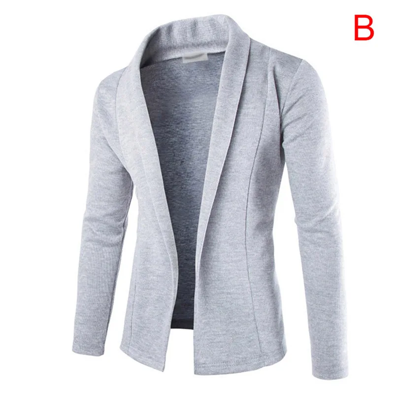 

Men Sweater Slim Long Sleeve Knitted Cardigan Trench Coat Jackets Business Tops Casual Tops BMF88