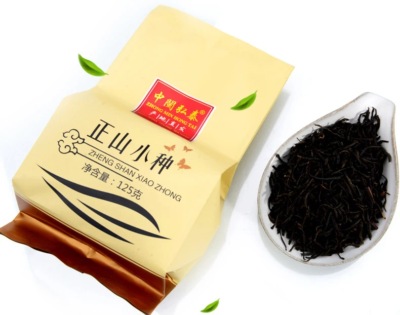 

Lapsang Shouchong Black Chinese Tea Loose Leaf Wuyi Oolong High Mountain Tea Red with Aroma 125g