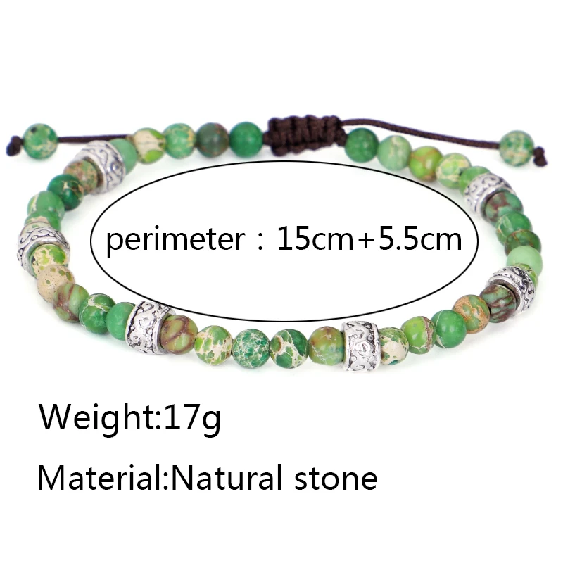 Браслеты ручной работы с бусинами премиум-класса каменные нефриты модные