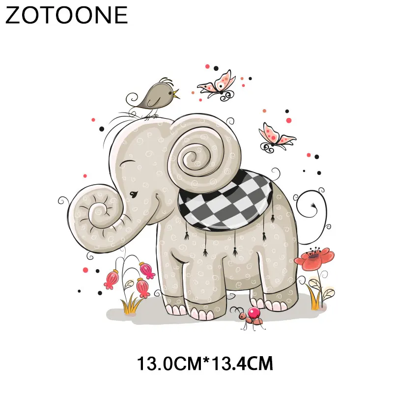 ZOTOONE милые животные обезьяна медведь Железные на патч передачи для одежды футболки приложения DIY теплопередачи аппликации стикер E