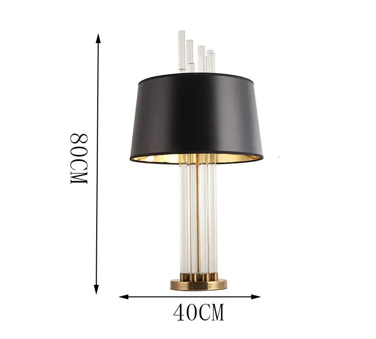 Post Современные хрустальные Fabrict настольная лампа для кабинет Fabrictlampforroom lampara де
