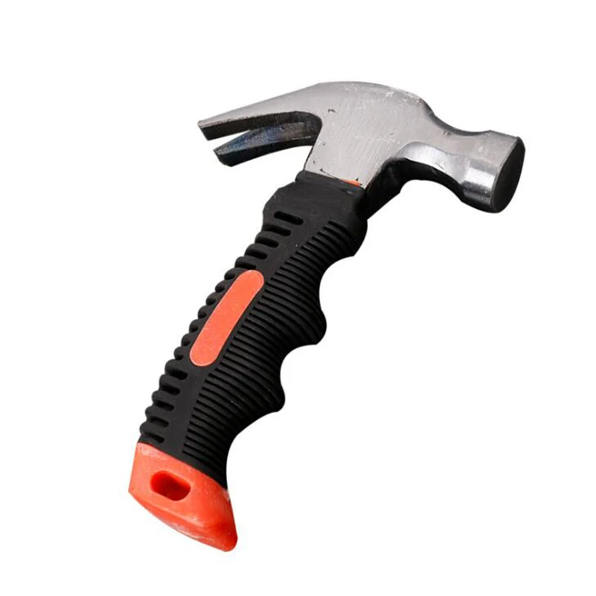 

8oz mini small stubby portable short magnetic claw hammer and nails tools car window breaker rescue emergency safety escape