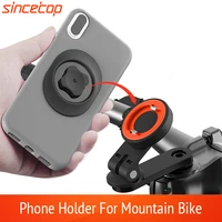 universal mobile phone holder bicycle aluminum adjust angle quick mount stand rotatable mountain bike bracket for harleydavidson