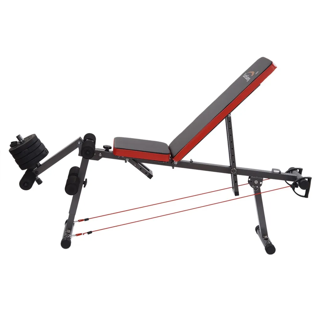 

Adjustable Weight Bench Barbell Lifting Workout Fitness Incline, Foldable Sit-up Dumbbell Press Bench Indoor for Home/Gym