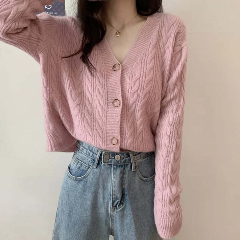 Unif Cardigan Sweater Coat Women's Wear Spring Thin 2021 New Long Sleeved Loose Knit Jum |