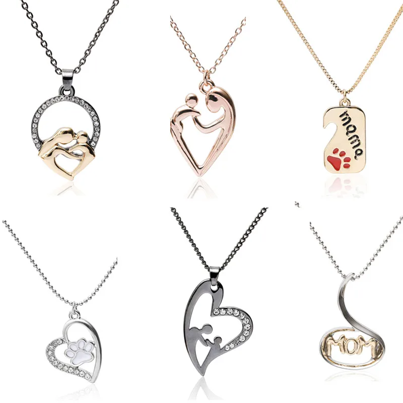 10 видов стилей модное ожерелье на день матери ювелирные изделия подарок сердце