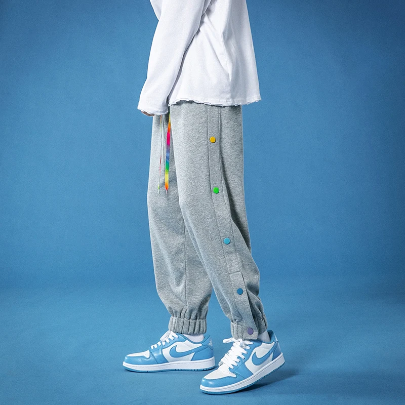 

Nice Men's Casual Sweatpants Solid Color Fashion Trousers Man Oversize Loose Streetwear Jogger Pants Woman Korean New M-5XL