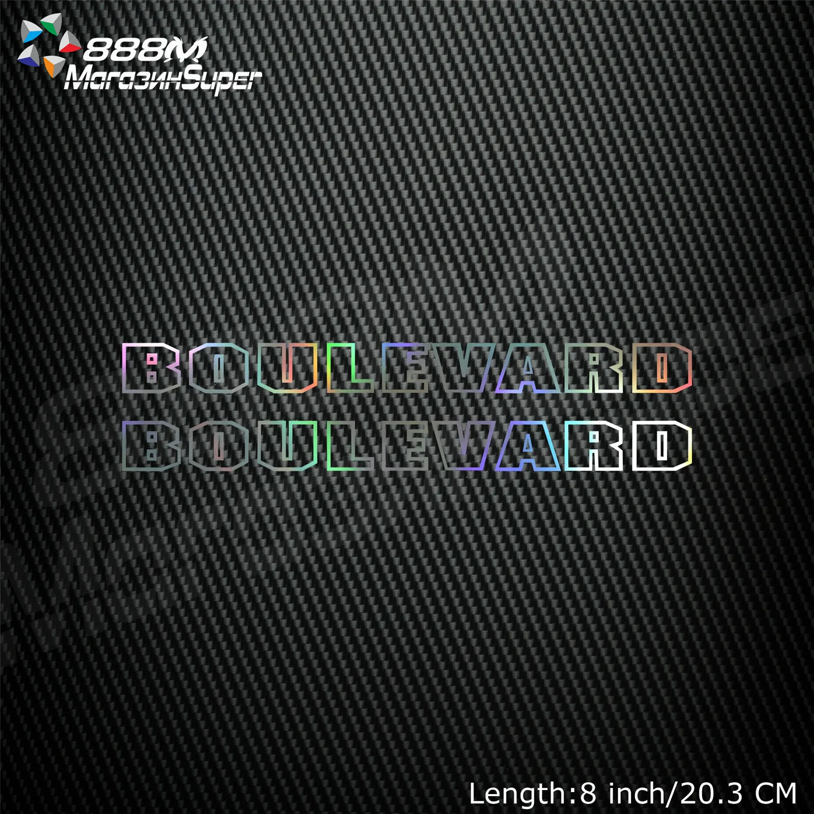 

1Pair Motorcycle Reflective Laser Helmet Tank Pad Decoration Sticker Motorbike Decals For Boulevard S40 C50 C90 M90 M50