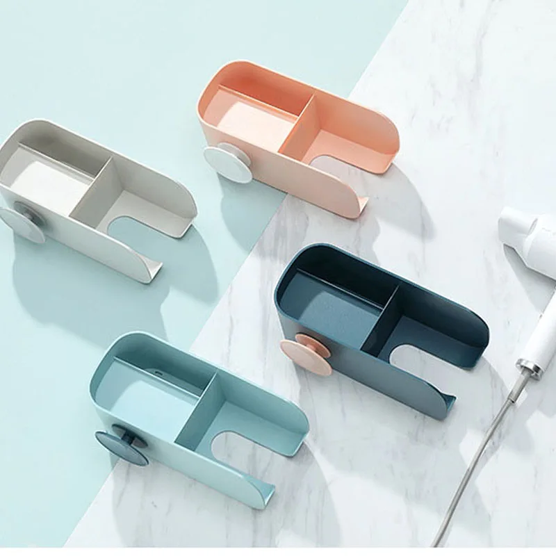 Многофункциональный настенный держатель для фена полка подставка фен вешалка