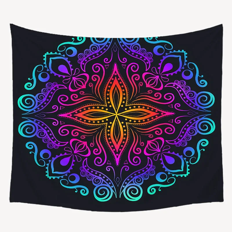 150*200 индийская Мандала стена висящая скатерть занавеска ручной работы для