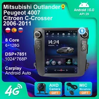 android 10 for mitsubishi outlander xl 2 for peugeot 4007 for citroen c crosser 2007 2013 android auto car radio gps navigation
