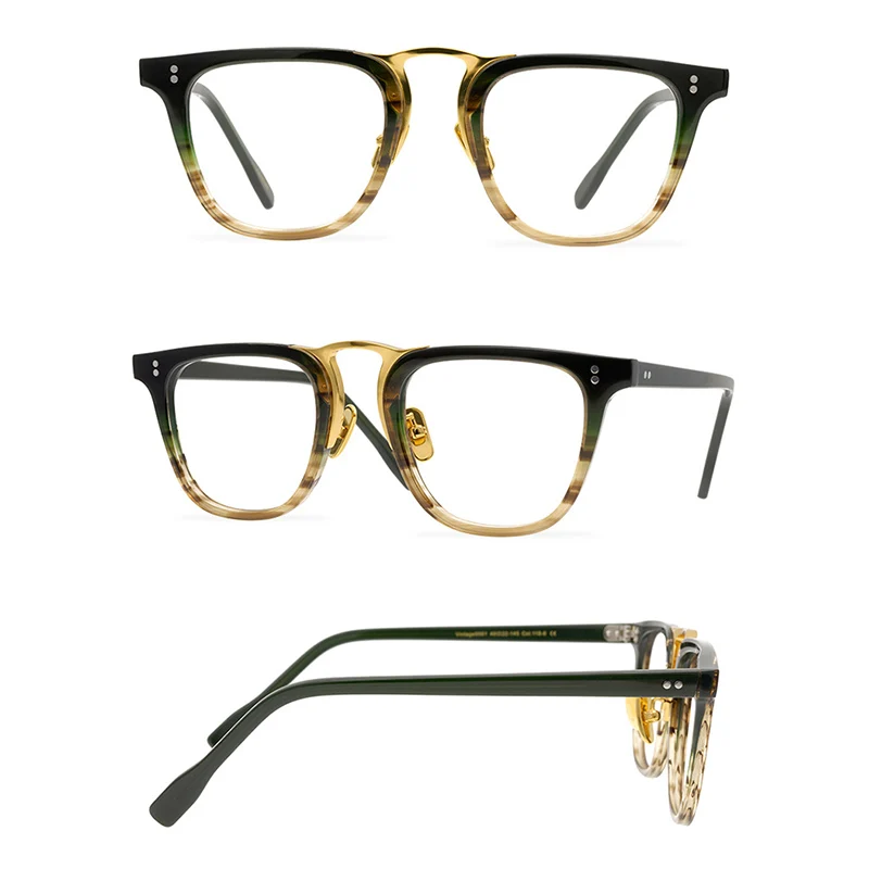 Belight Optical New Arrival Fancy Vintage Retro Acetate OLIVER GOLDSMITH NOMAD 49 Spectacle Frame Precription Lens 9561